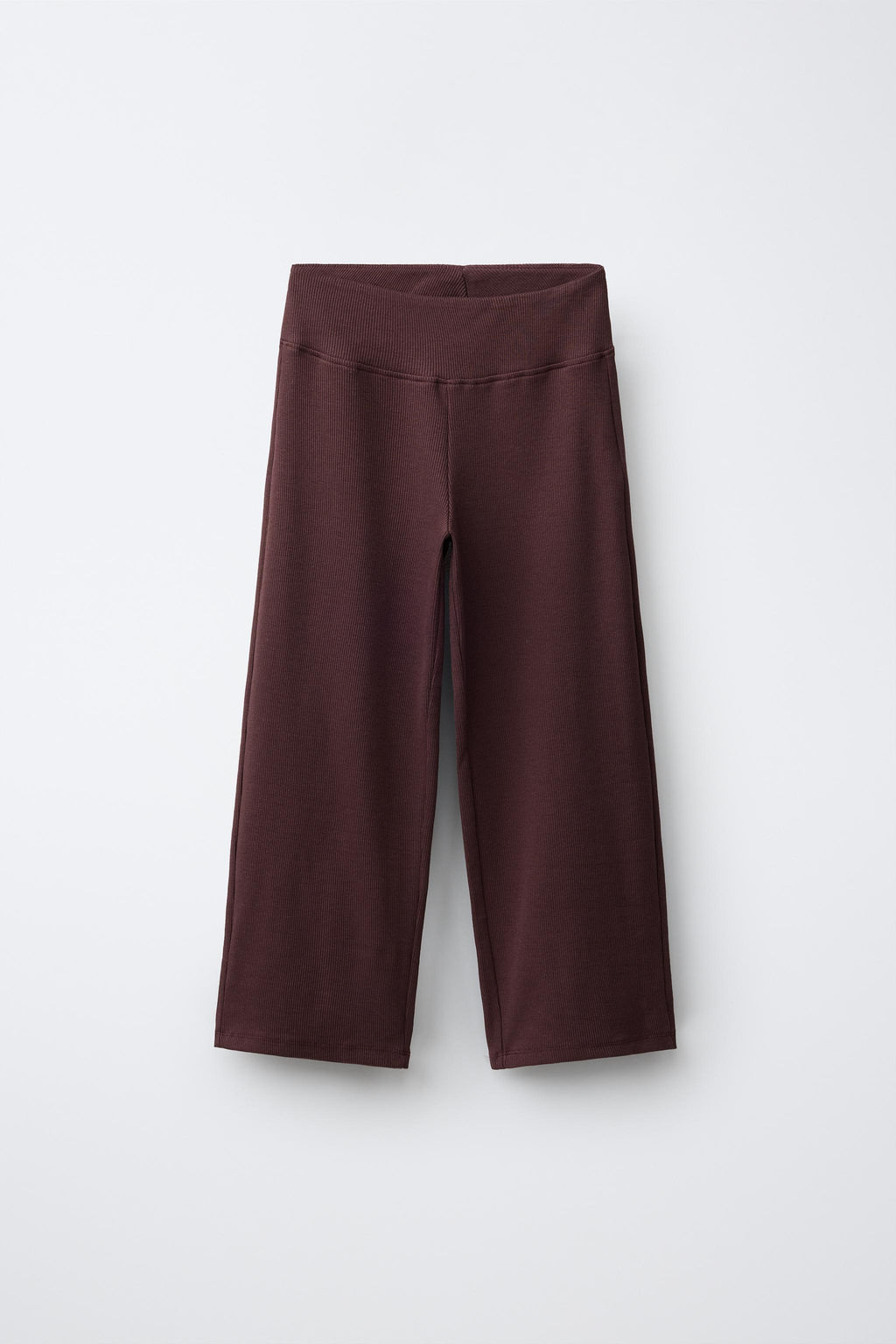 CONJUNTO RIB TOP Y PANTALON STRAIGHT / Marr?n - Zara фото 6