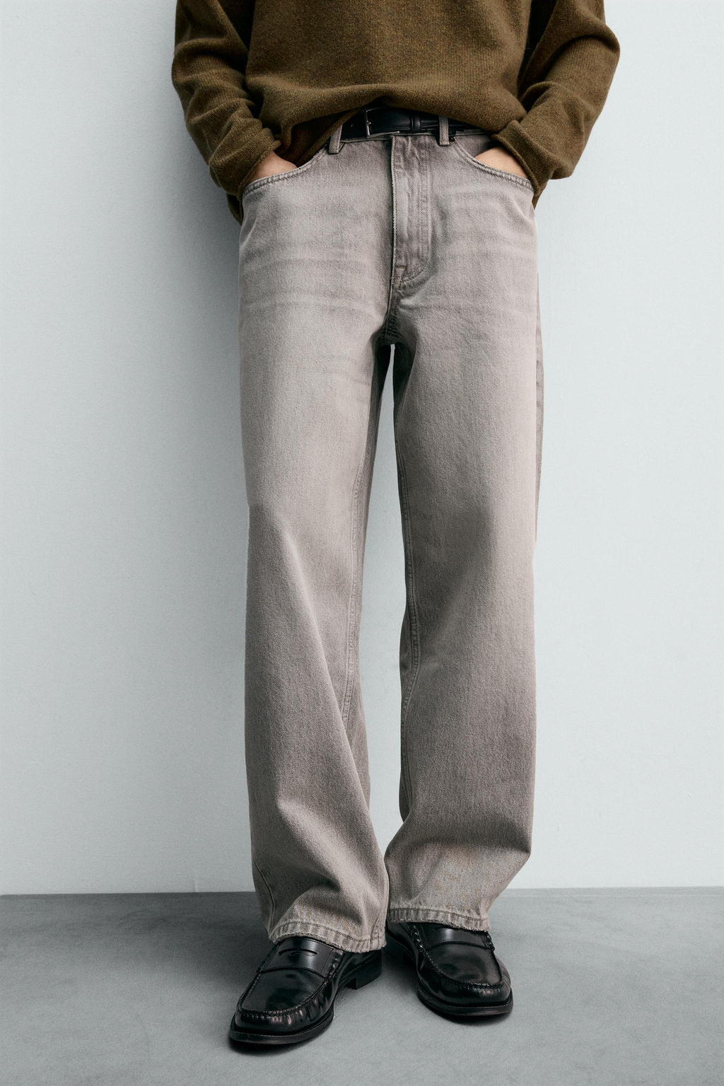 LIMITED EDITION DENIM TROUSERS WITH SEAM DETAIL - Zara фото 6