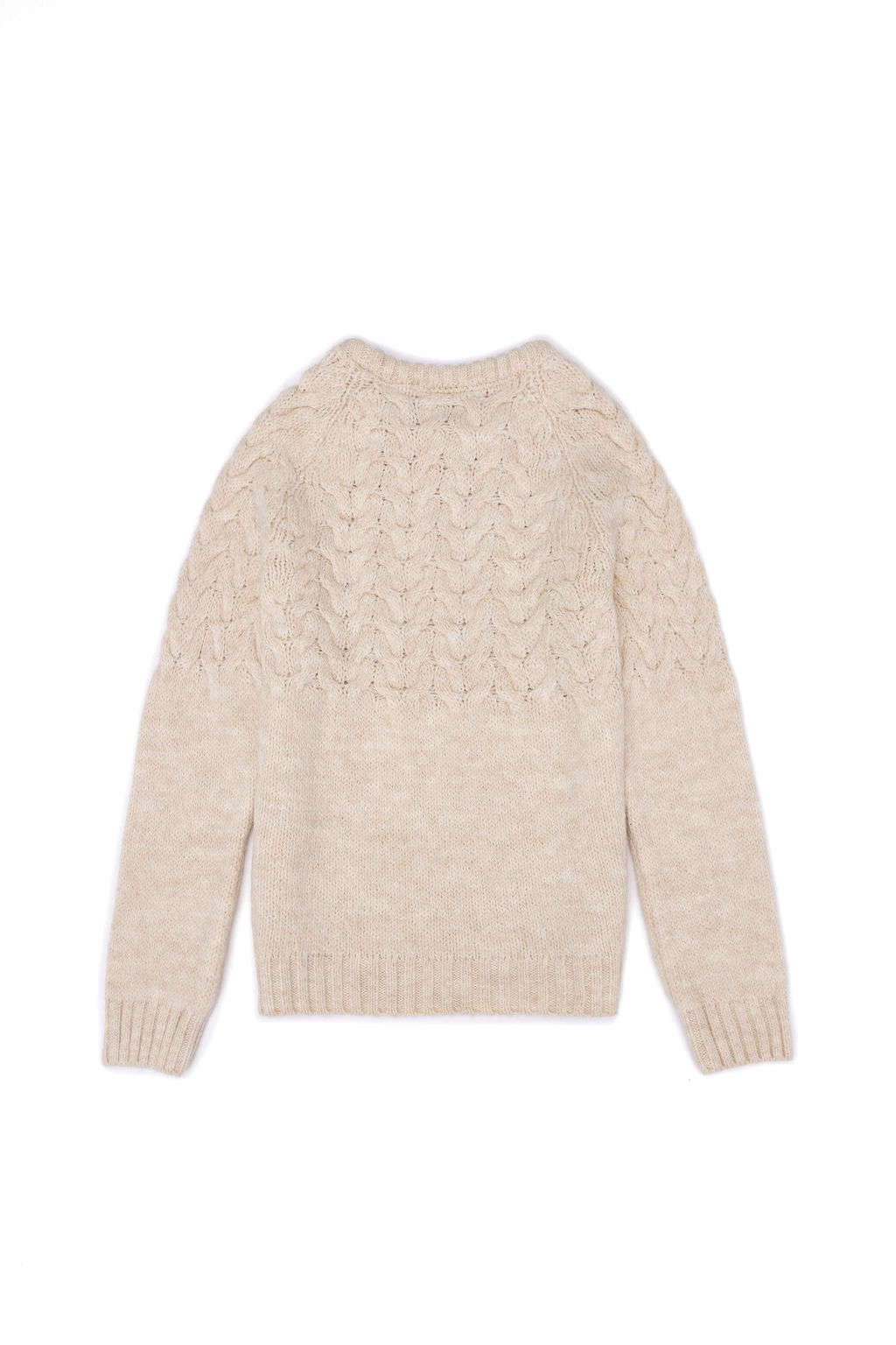 U. S. Polo Assn Кремовый меланжевый свитер для девочек с круглым вырезом - U.s. polo assn фото 7