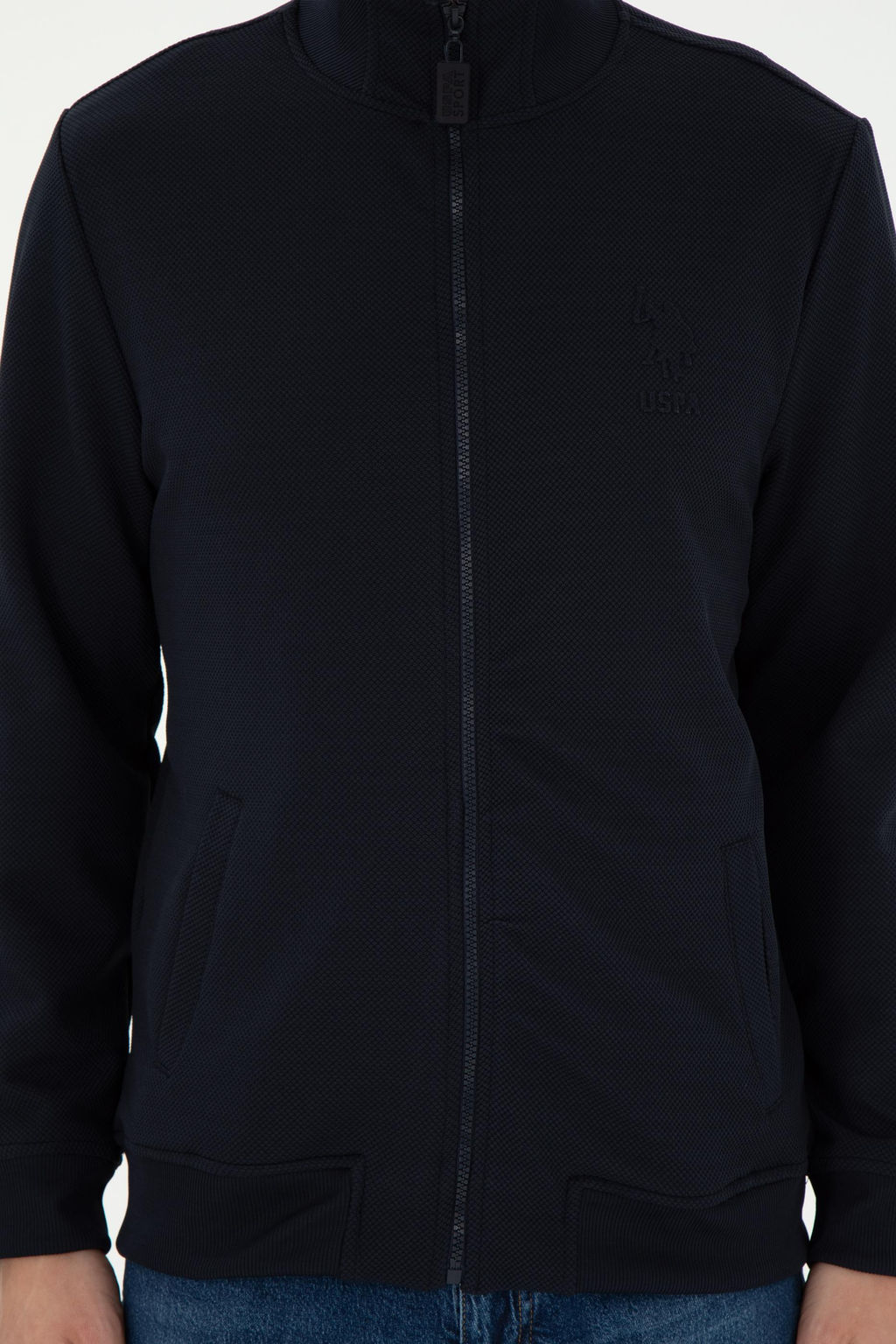 Мужской темно-синий вязаный кардиган Неожиданная скидка в корзине - U.s. polo assn фото 6