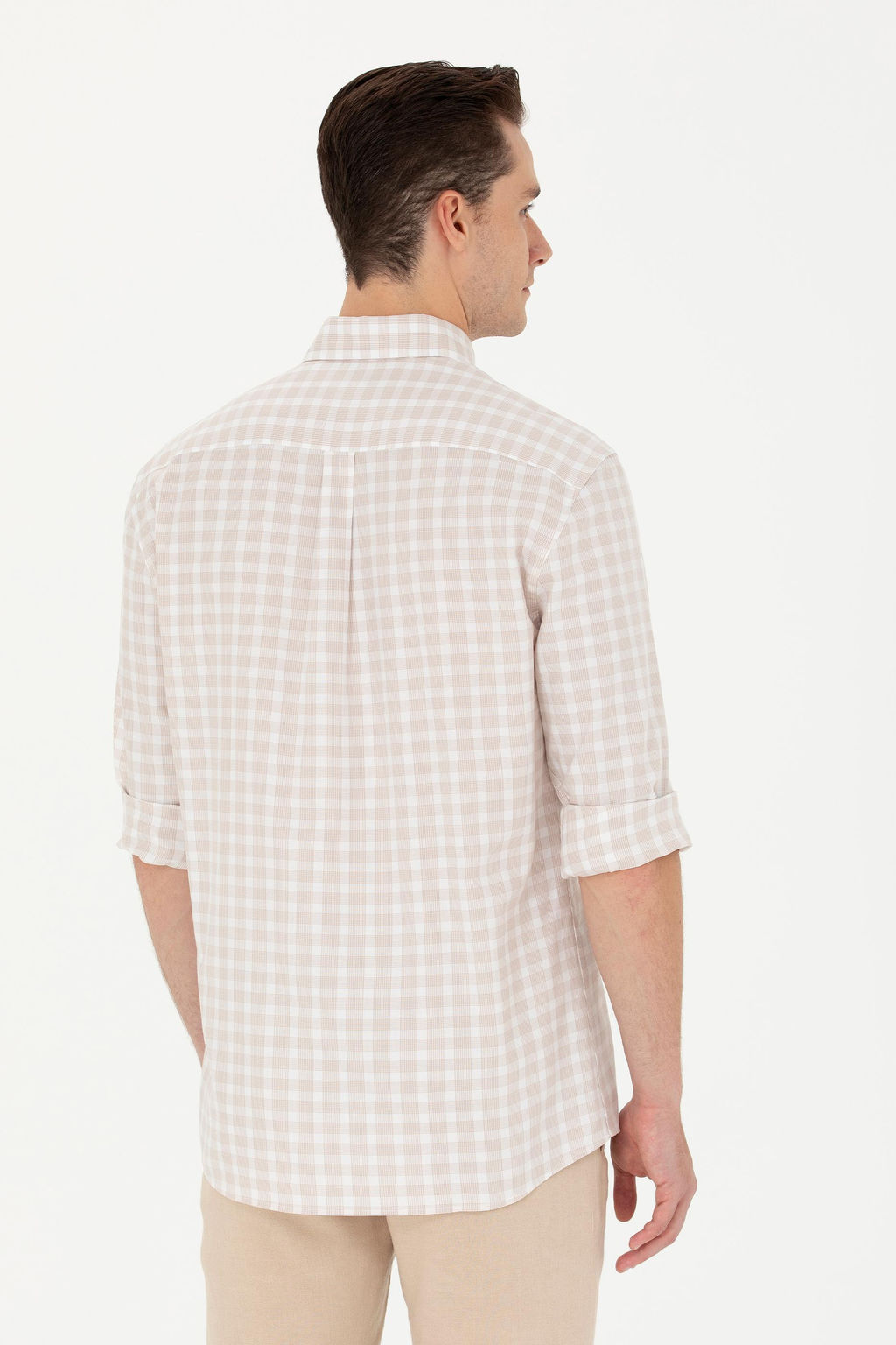Мужская рубашка в клетку с камнем - U.s. polo assn фото 19