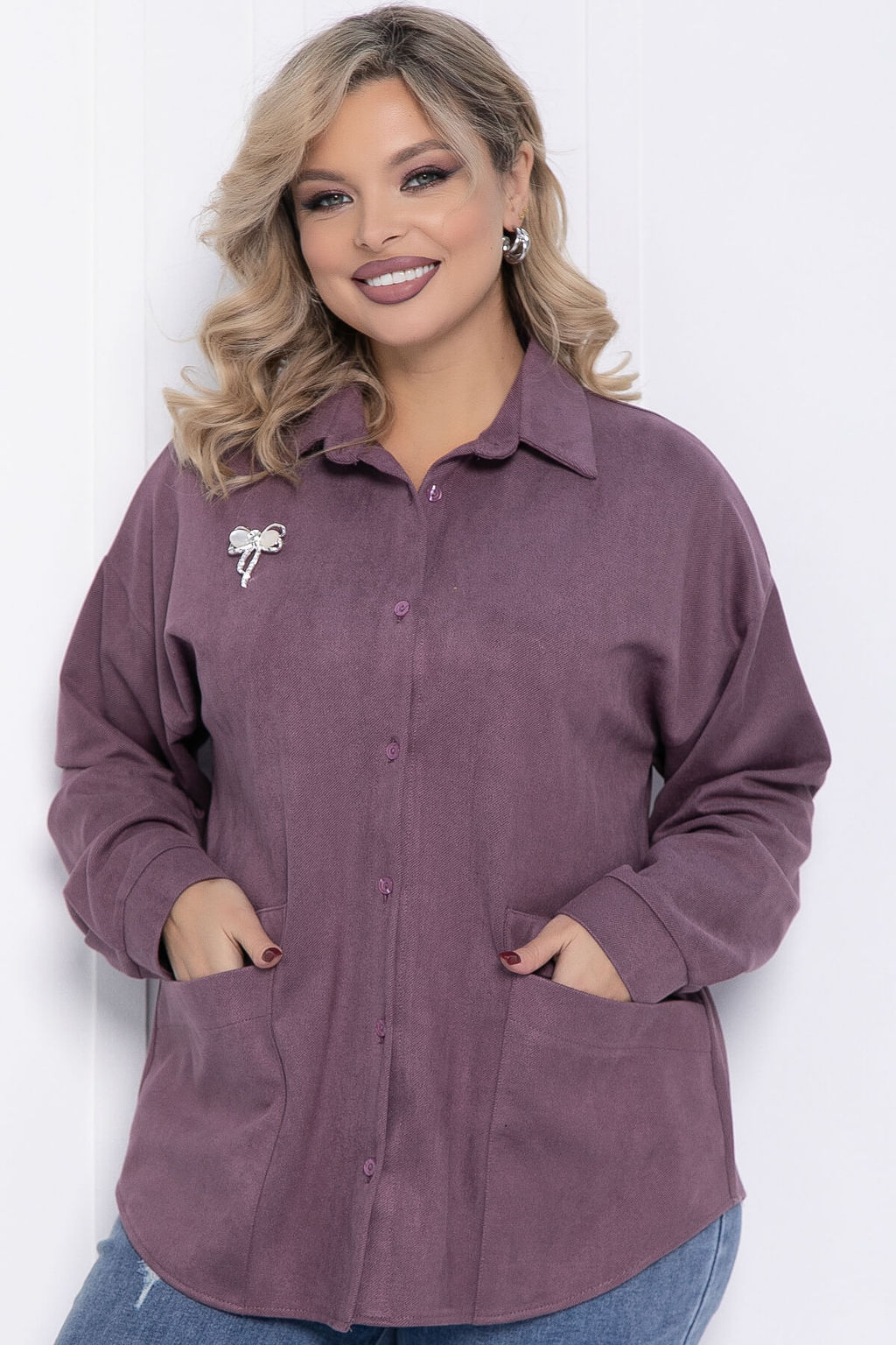 Рубашка Милолика (бирюзовая) Б15439-18М - Lt collection фото 13