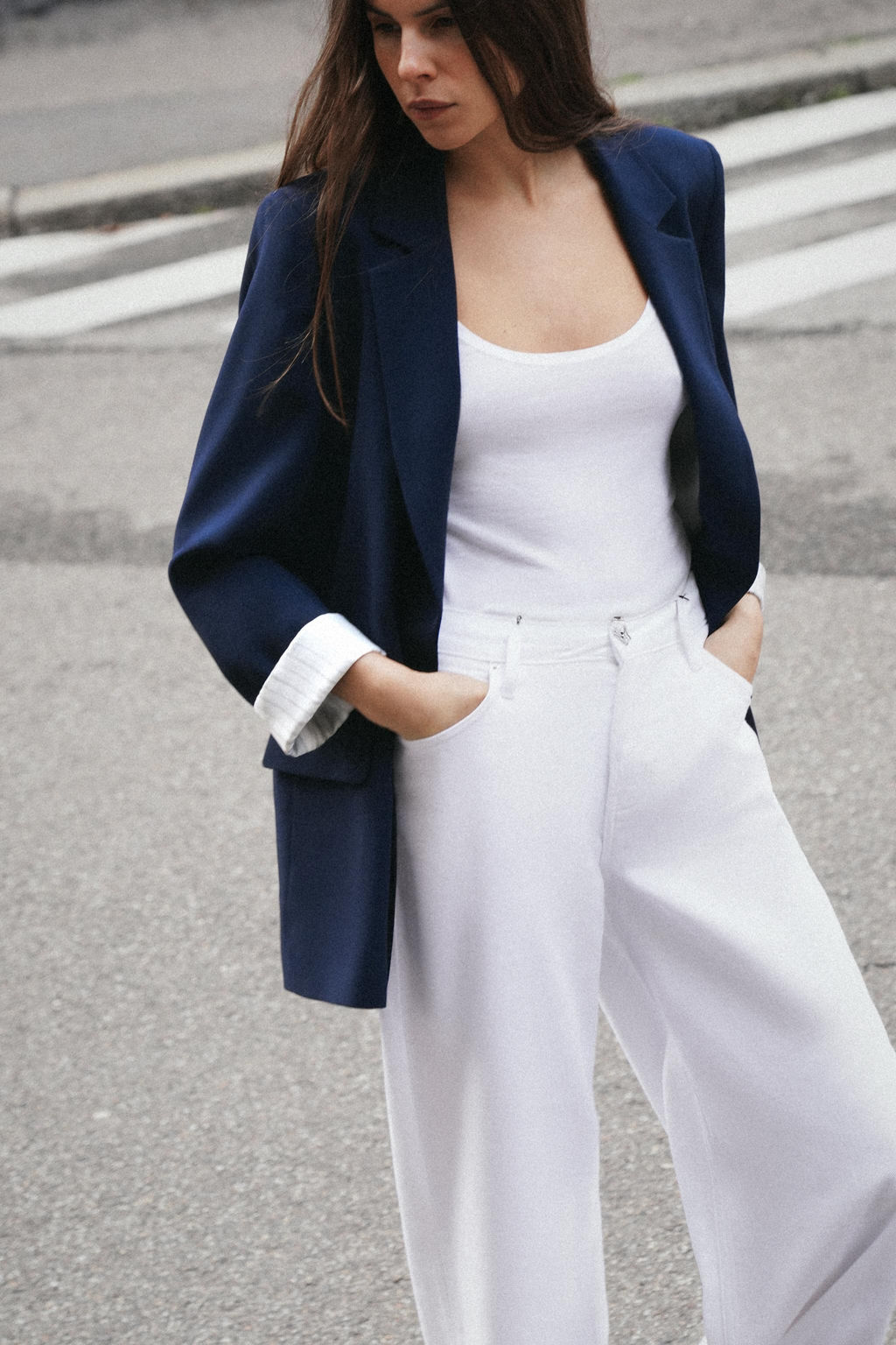 BLAZER PU?O ESTAMPADO / Marino - Zara фото 4