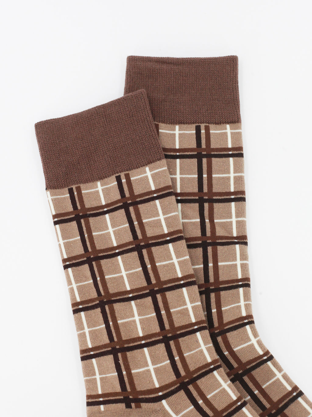 Носки р.40-45 Brown Mode Клетка - Krumpy фото 2