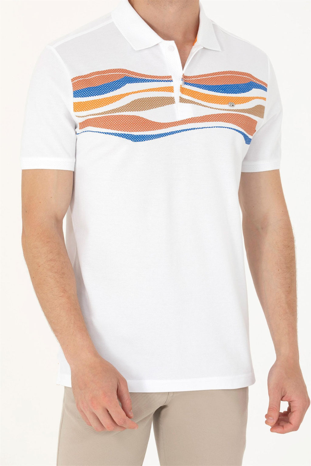 Мужская оранжевая футболка - U.s. polo assn фото 13