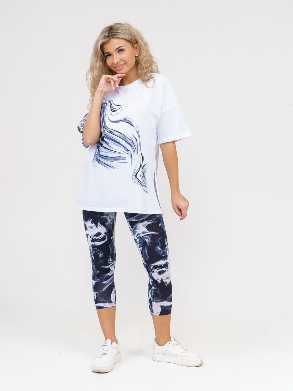 909 Костюм "белый/черный"