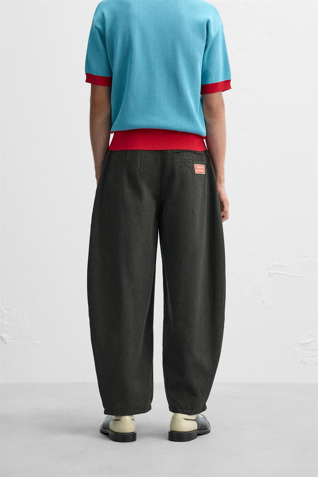 BALLOON FIT OVERDYED TROUSERS X HARRY LAMBERT - Zara фото 3