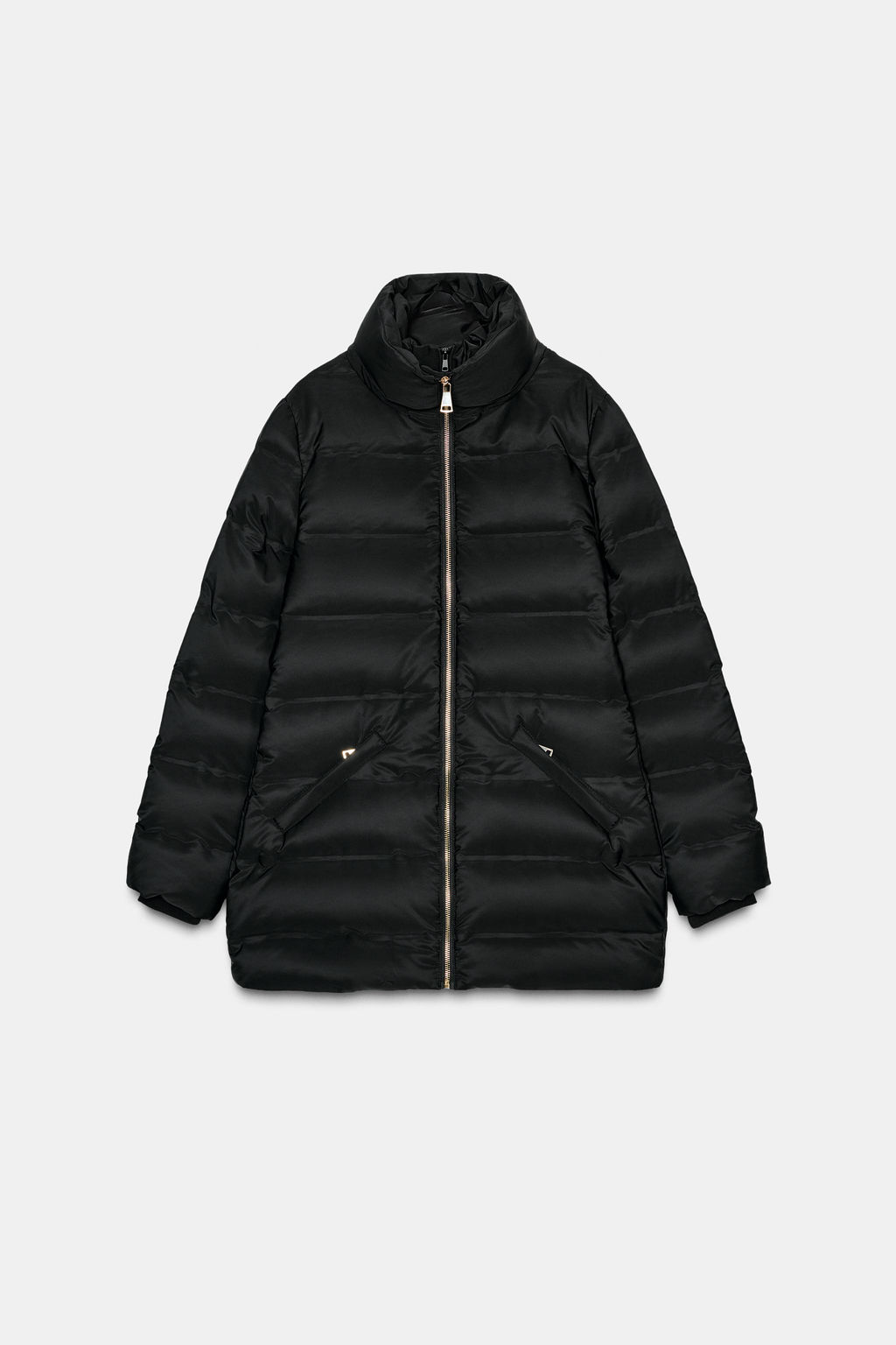 WATER-REPELLENT WINDPROOF HOODED DOWN PUFFER JACKET - Zara фото 12