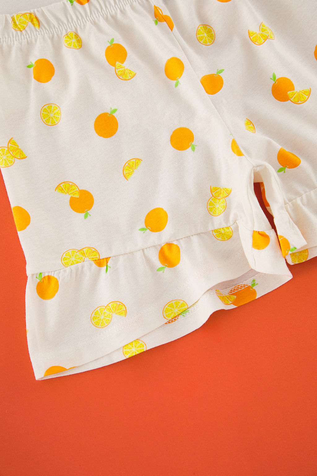 Ekru K?z Cocuk %100 Pamuk Slogan Bask?l? K?sa Kol Mini Me/Anne-K?z Orme Pijama Tak?m? TKDSS2500026 - Trendyolmilla фото 3