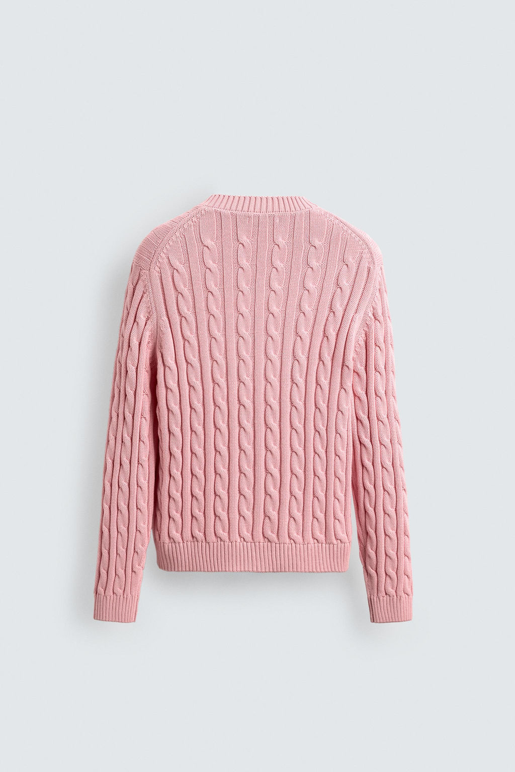 V-NECK CABLE KNIT JUMPER LIMITED EDITION - Zara фото 9