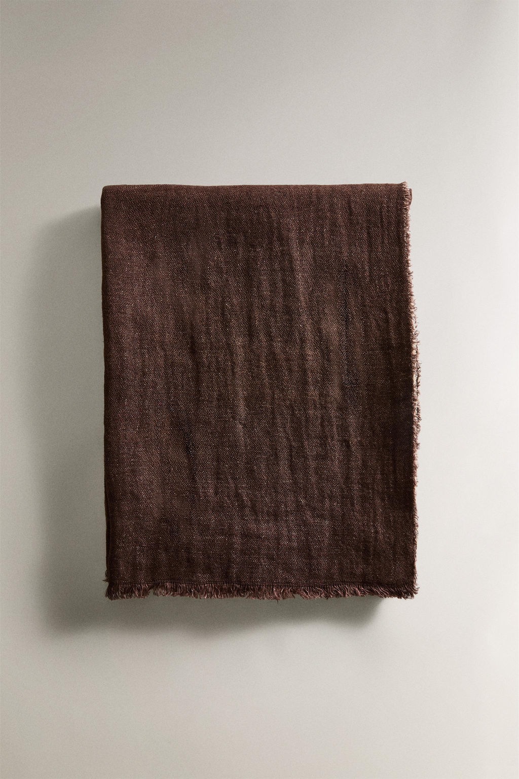 FRINGED LINEN THROW - Zara фото 5