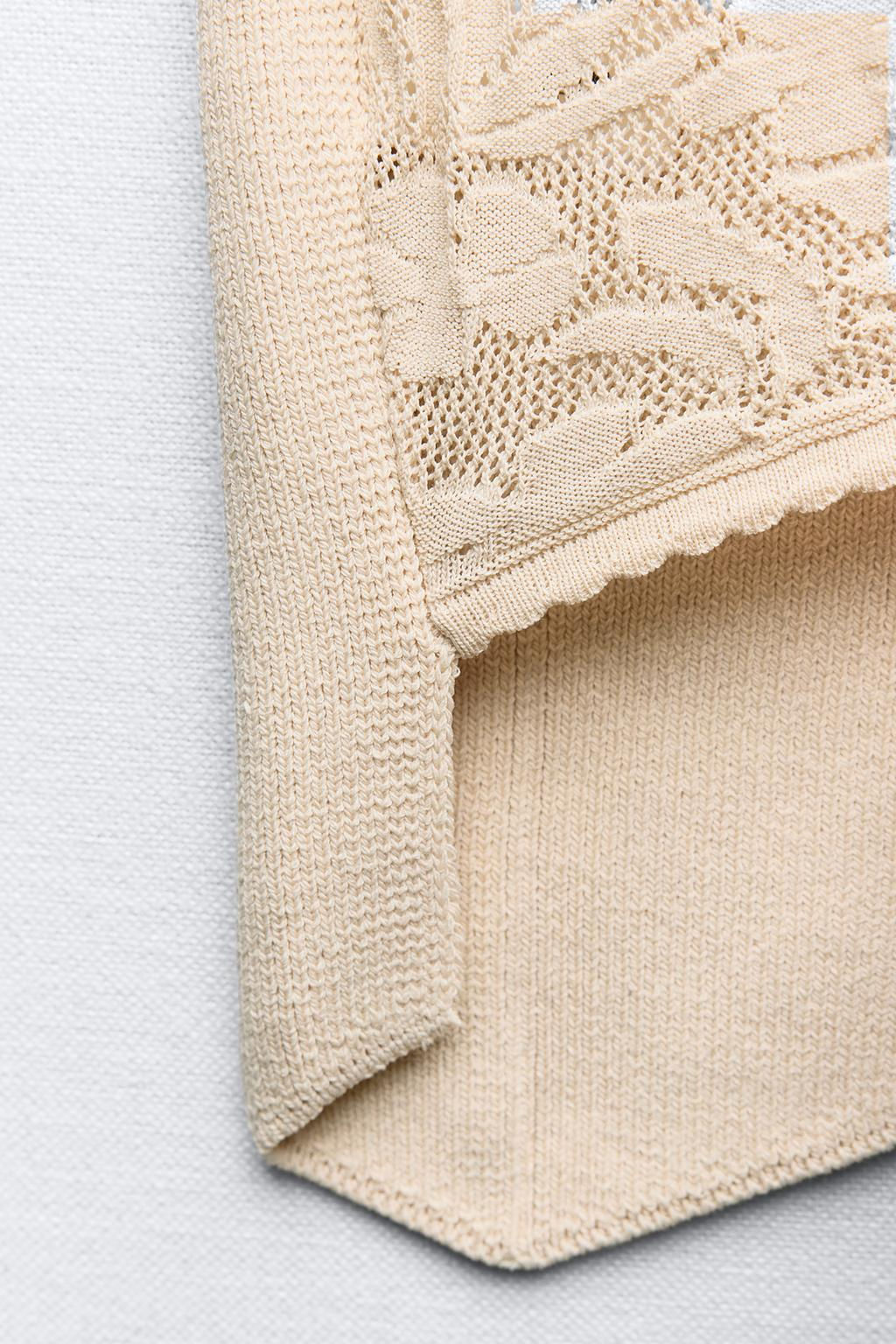 CONTRAST KNIT WAISTCOAT - Zara фото 6