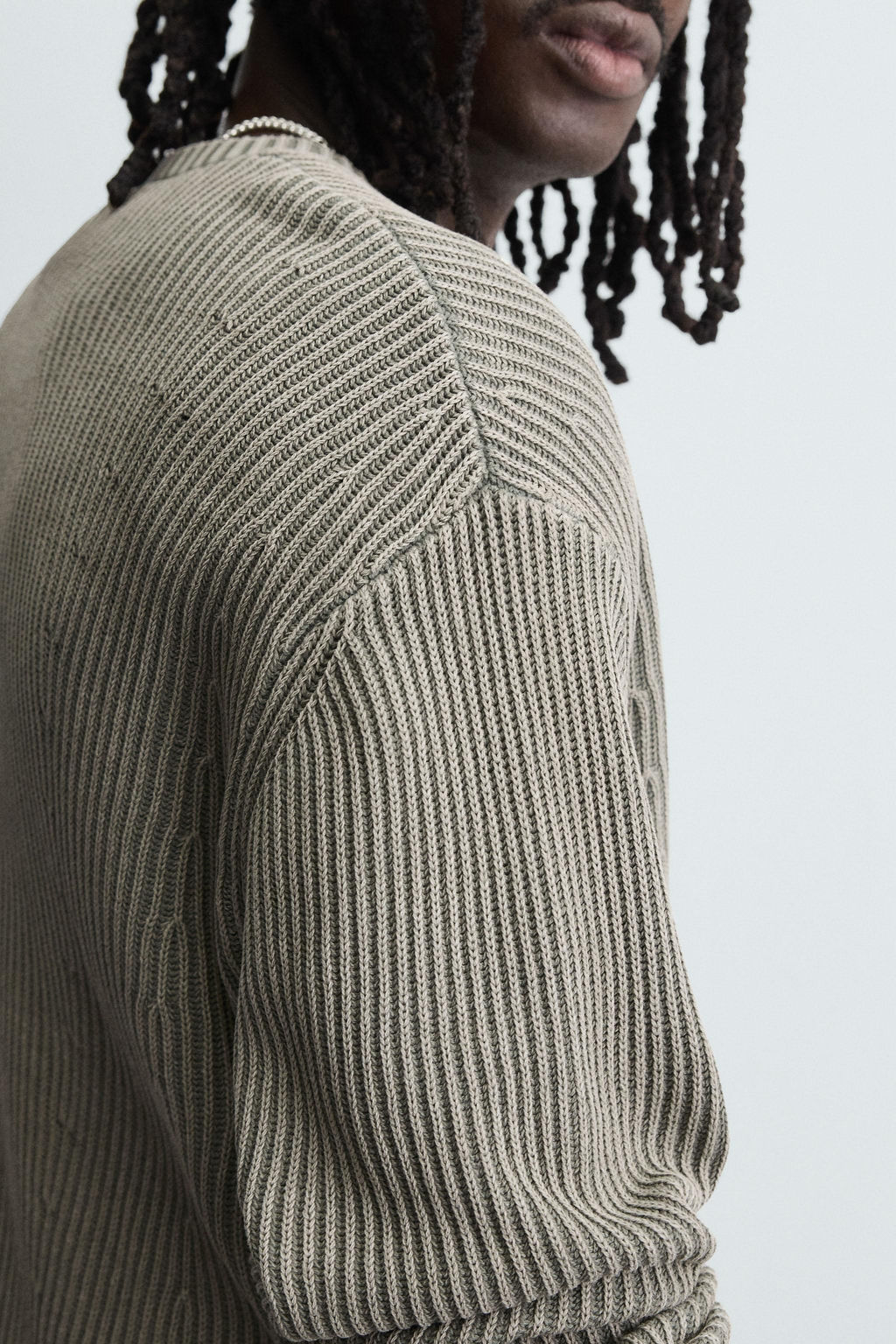 RIBBED WASHED SWEATER - Zara фото 7
