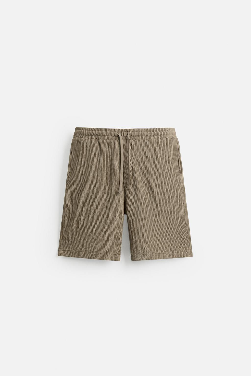 IRREGULAR TEXTURED BERMUDA SHORTS - Zara фото 14