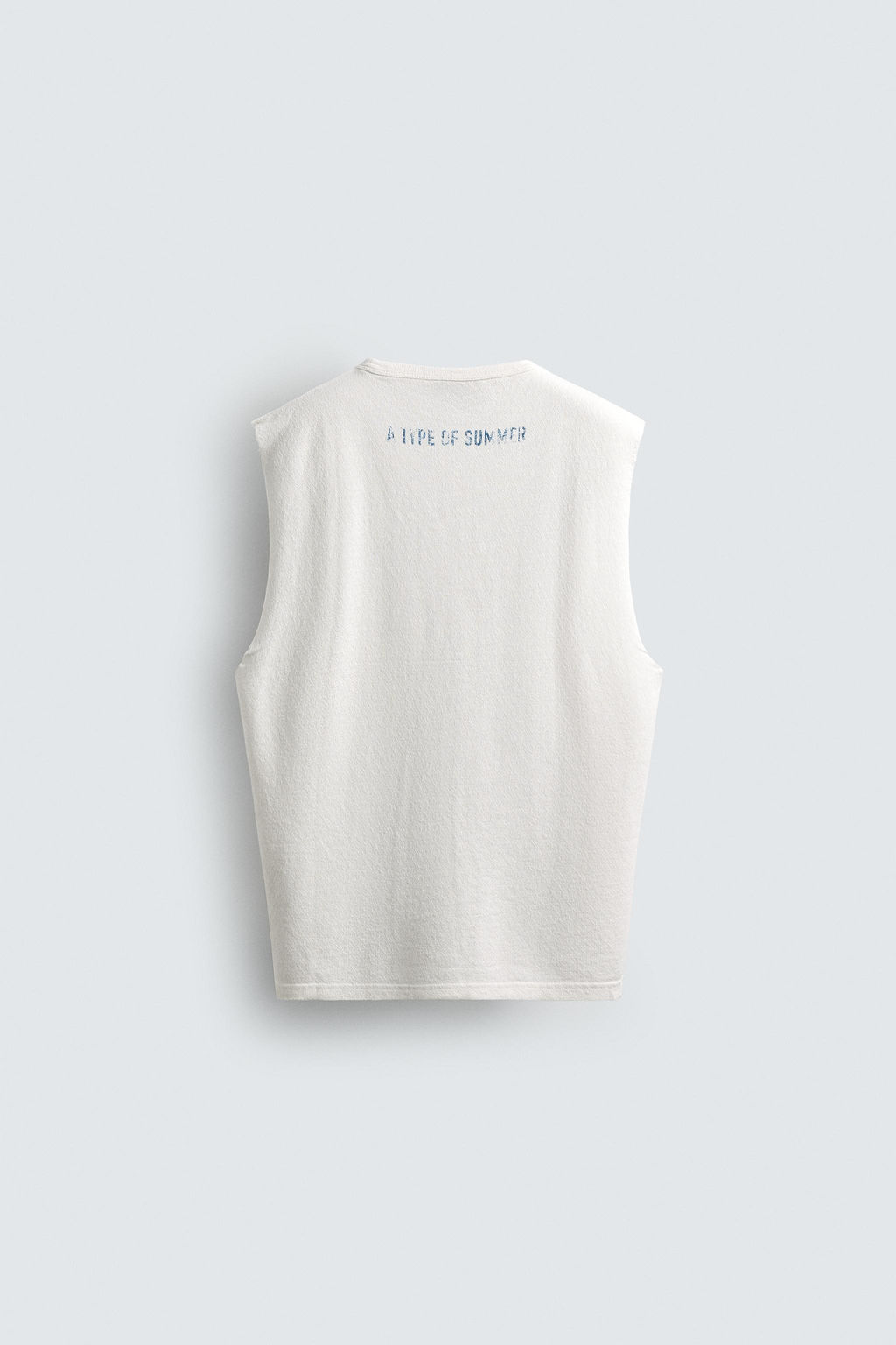 CAMISETA TANK PUNTO LAVADO ESTAMPADO / Blanco - Zara фото 8