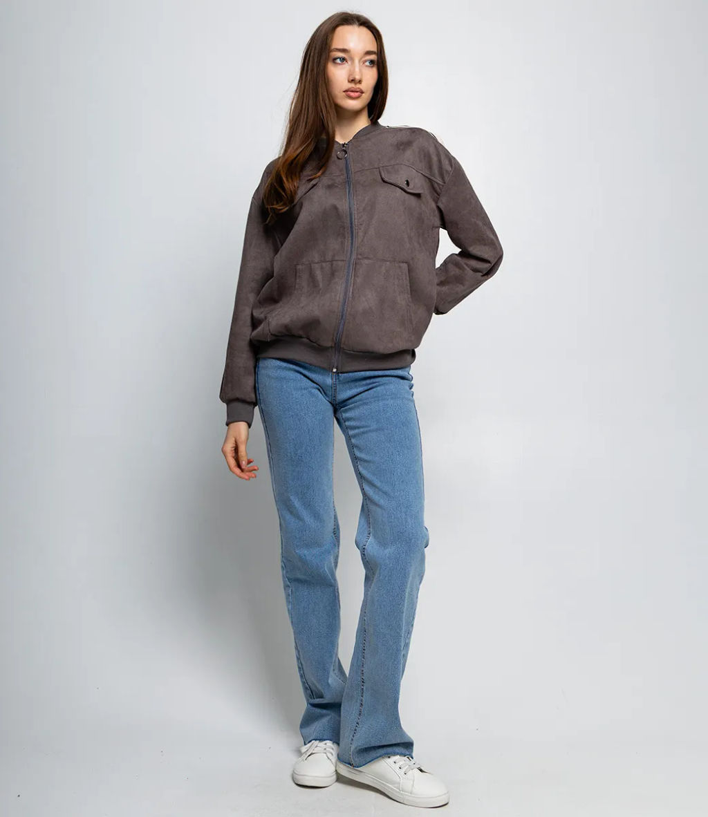 Бомбер #КТ7001 (4), серый