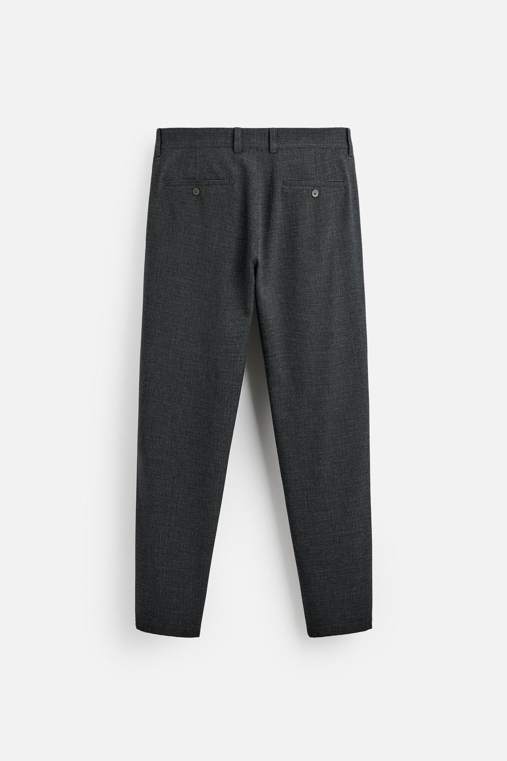 TEXTURED COMFORT TROUSERS - Zara фото 16
