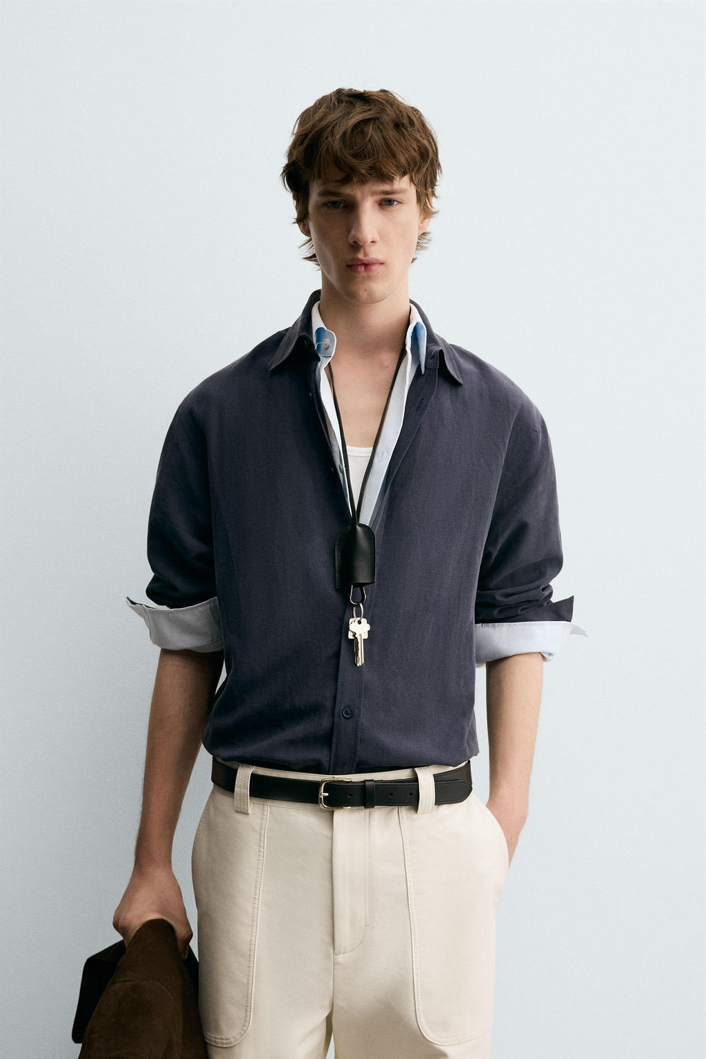 RELAXED FIT FLOWING SHIRT - Zara фото 9