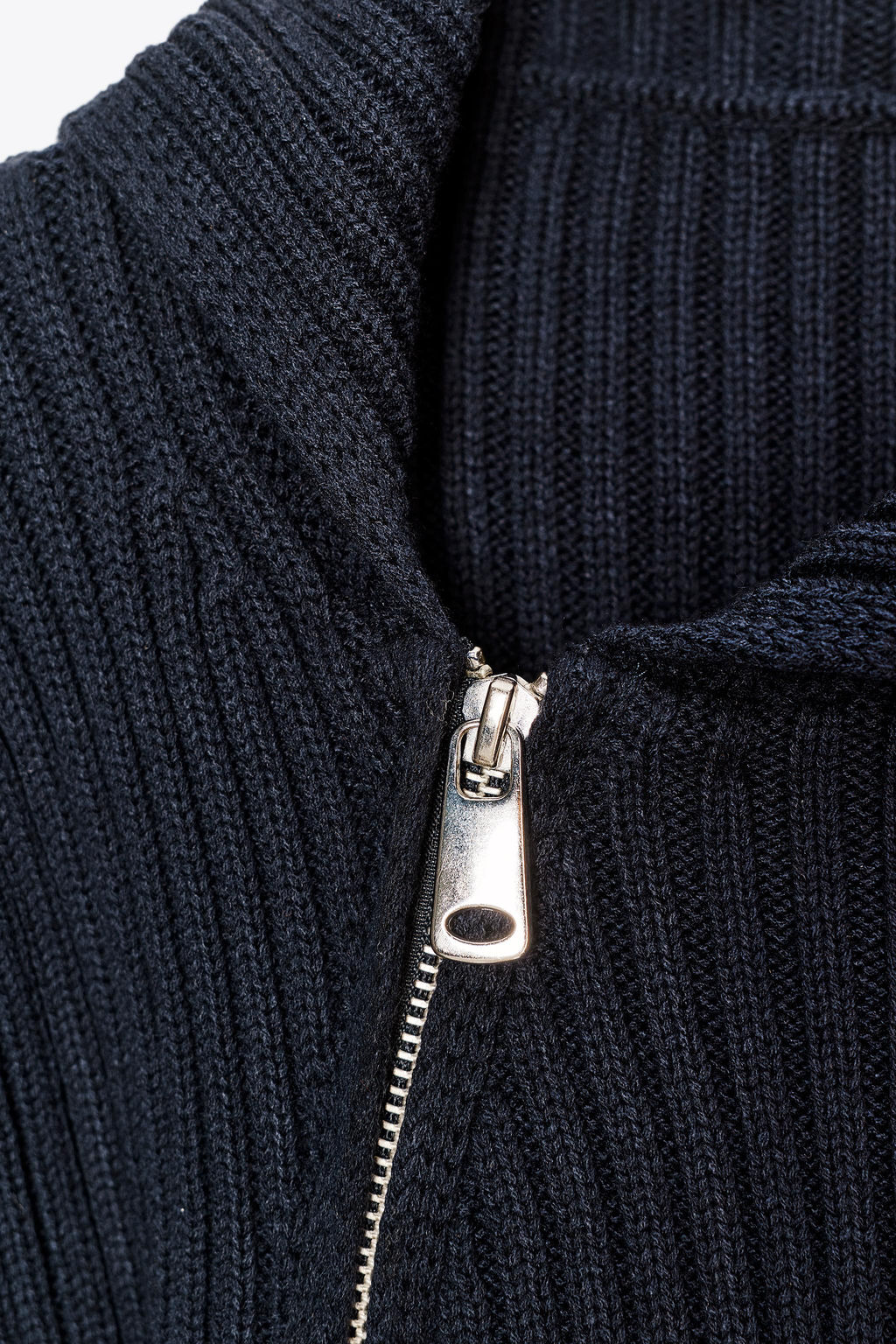 ZIP-UP RIB KNIT CARDIGAN - Zara фото 3
