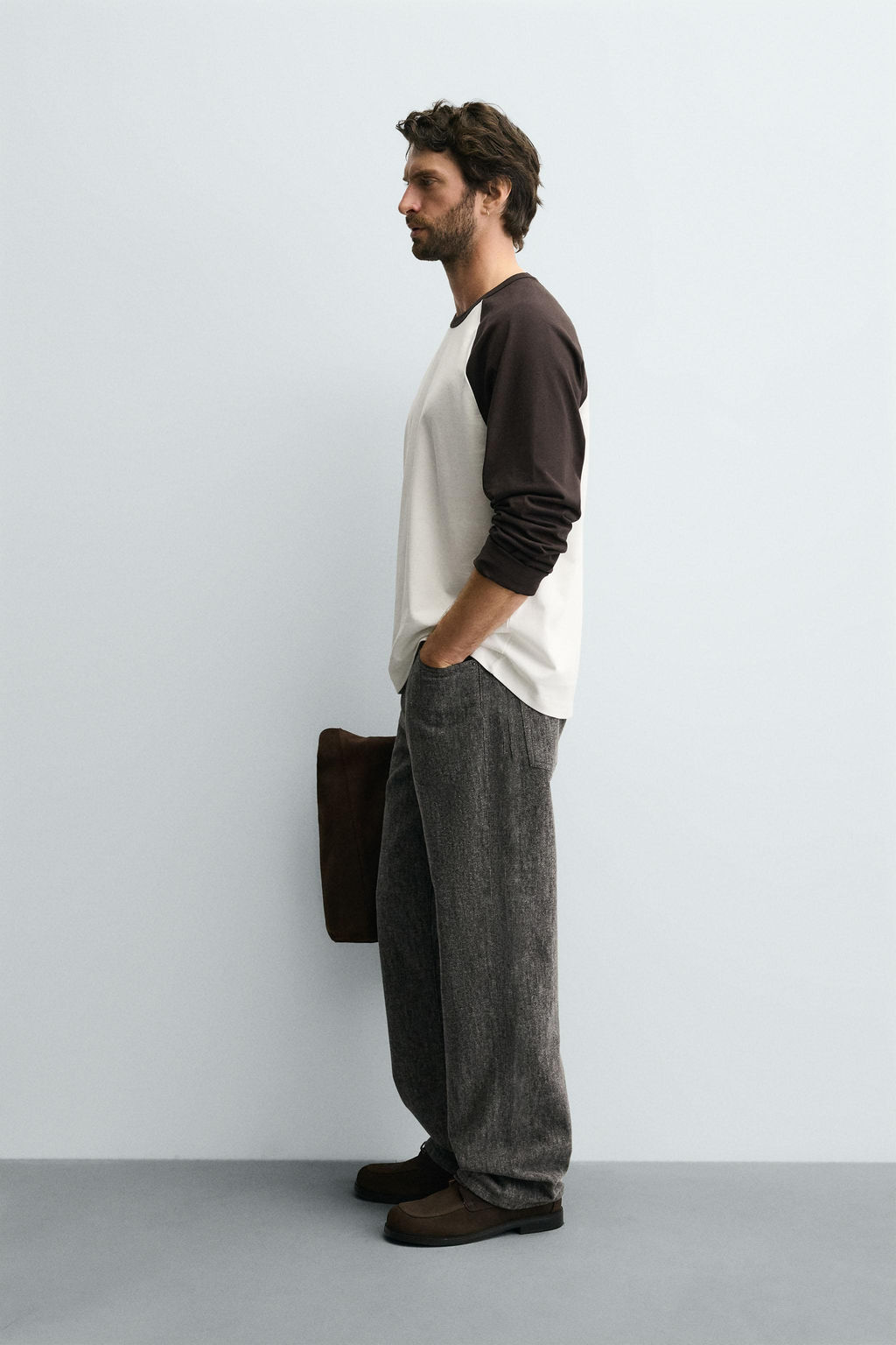 COLOUR BLOCK RAGLAN SLEEVE T-SHIRT - Zara фото 4