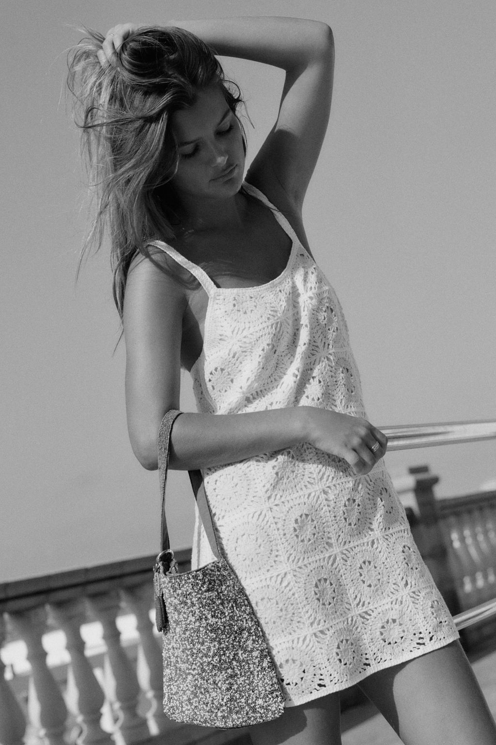 CROCHET SHORT DRESS - Zara фото 6