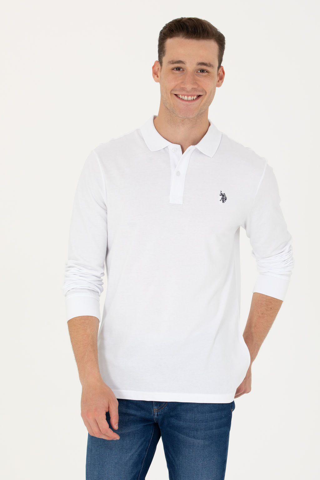 Мужской белый базовый свитшот Неожиданная скидка в корзине - U.s. polo assn фото 15