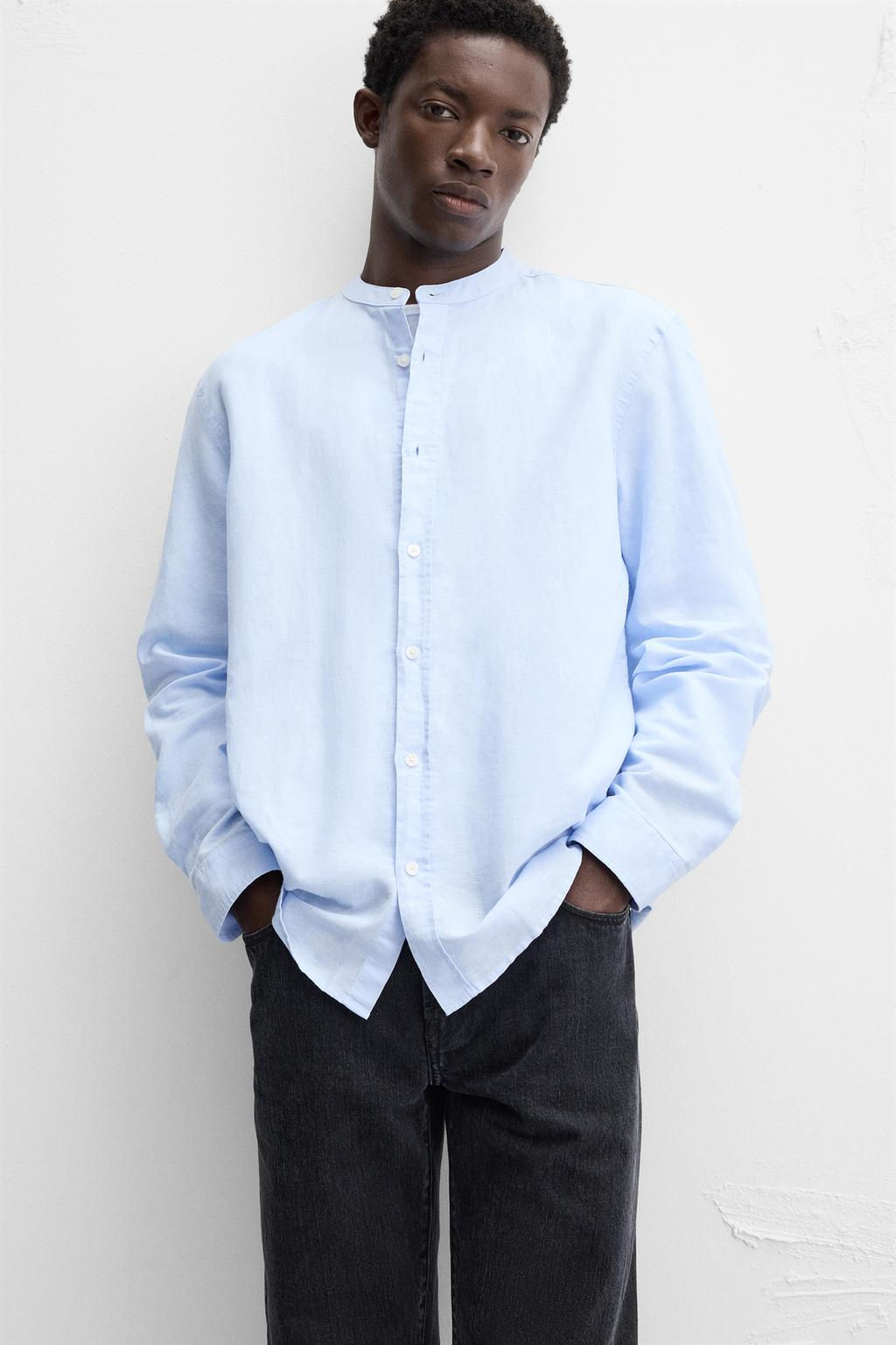 COTTON - LINEN SHIRT - Zara фото 20