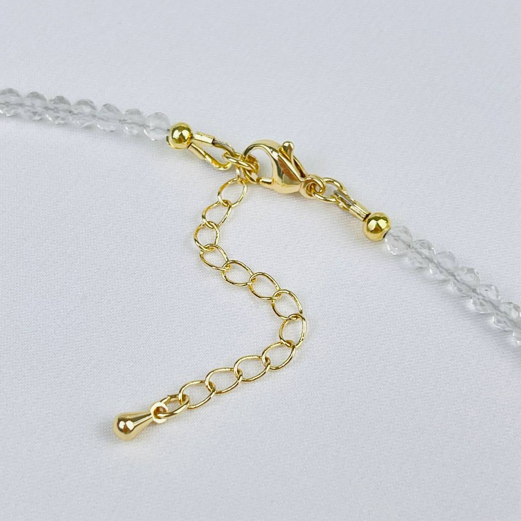 Колье из Горного Хрусталя и Амазонита