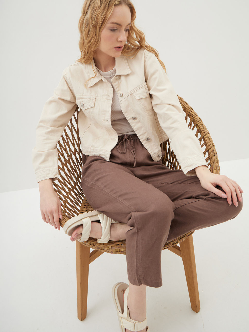 Женские льняные Брюки - Mossmore фото 26