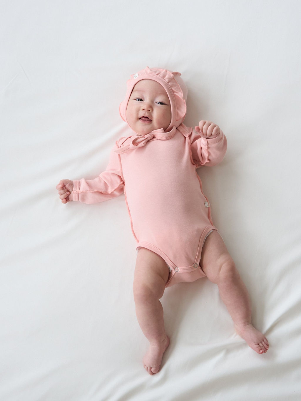 Чепчик с рюшей Чайная роза 0+ - Bungly фото 5