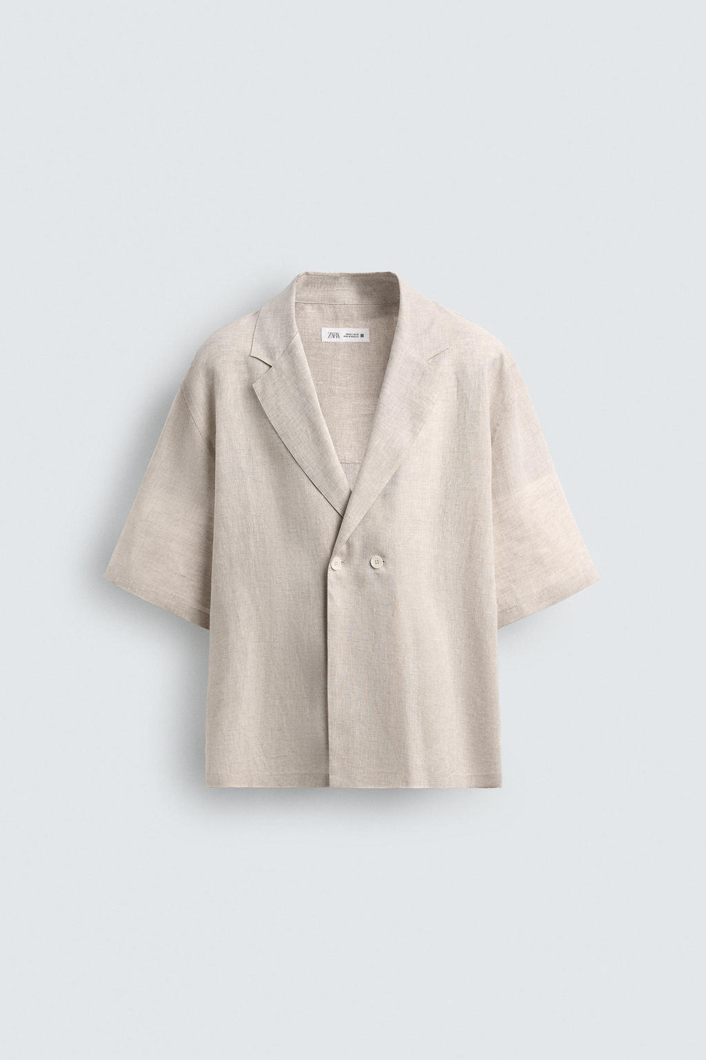 100% LINEN KIMONO SHIRT - Zara фото 6