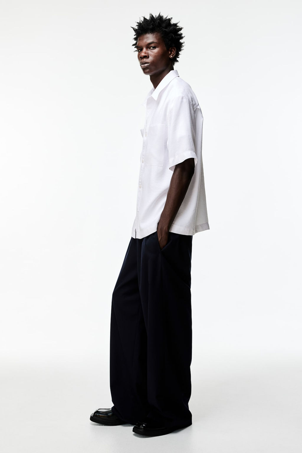 Camisa en mezcla de modal Regular Fit - H&m фото 5