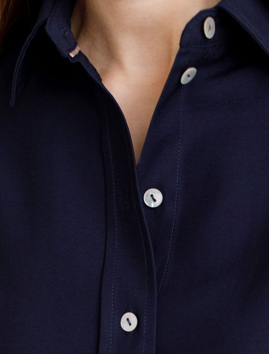 Блузка с широкими рукавами 3/4 из плотного лиоцелла - Vilatte фото 2