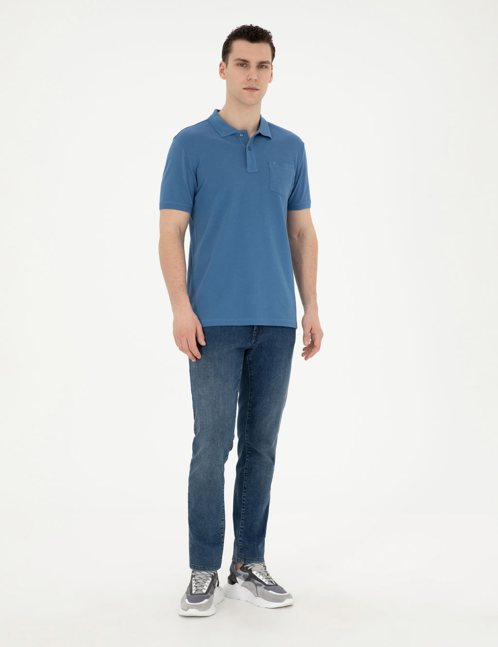Saks Regular Fit Basic Ti__rt