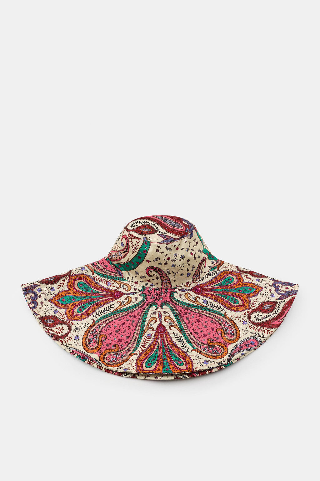 GORRO MAXI ALA ESTAMPADO PASLEY / Crudo - Zara фото 3