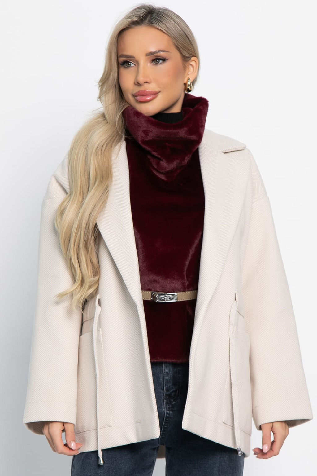 Пальто-пиджак (ткань: драп) - Lt collection фото 67