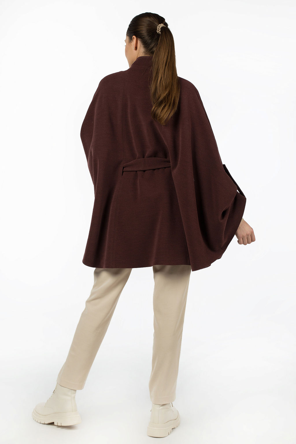 Пальто женское демисезонное (пояс) - El podio фото 3