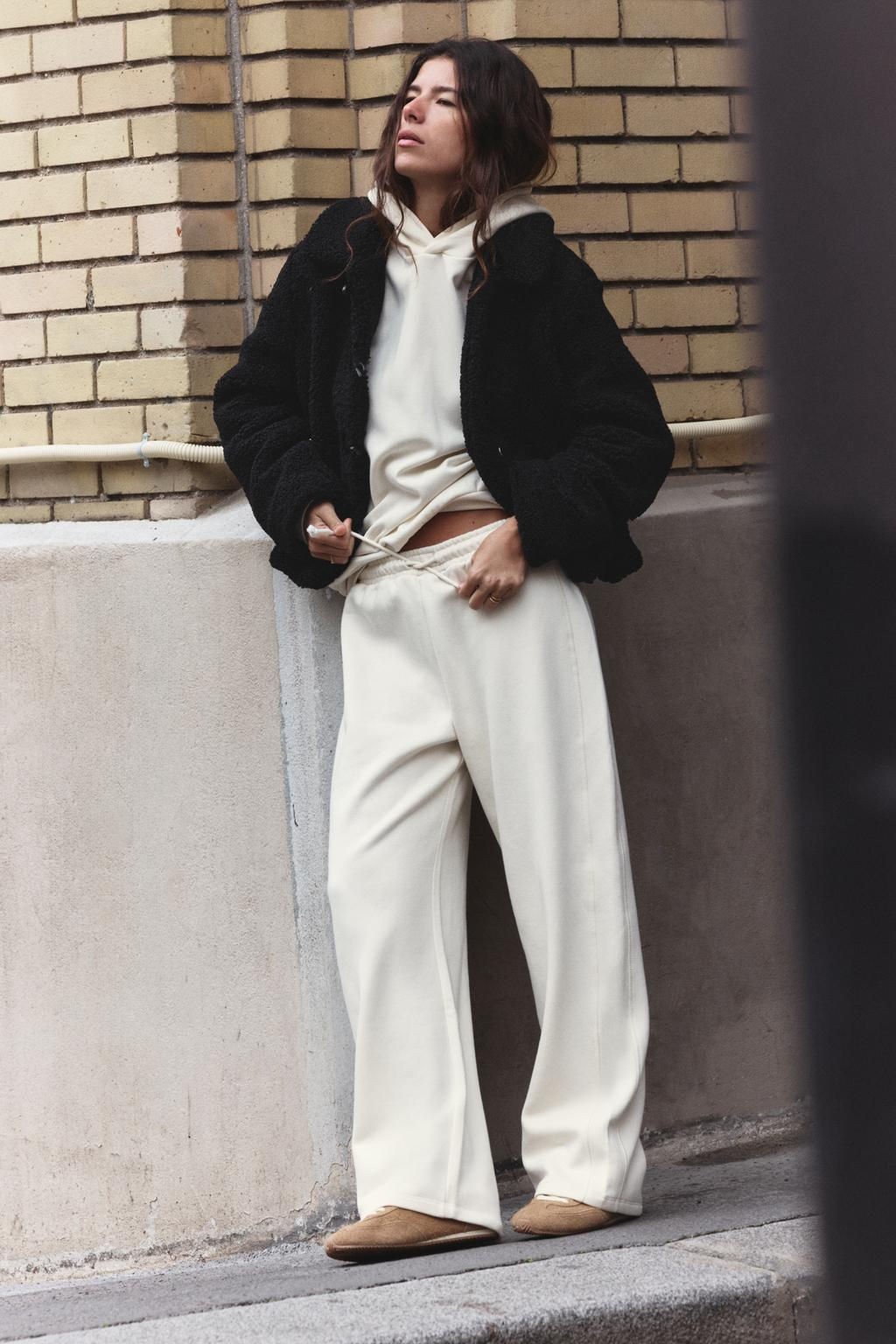 STRAIGHT PLUSH TROUSERS - Zara фото 14