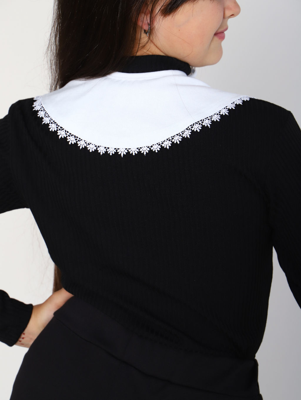 Воротничок "Линейка" белый