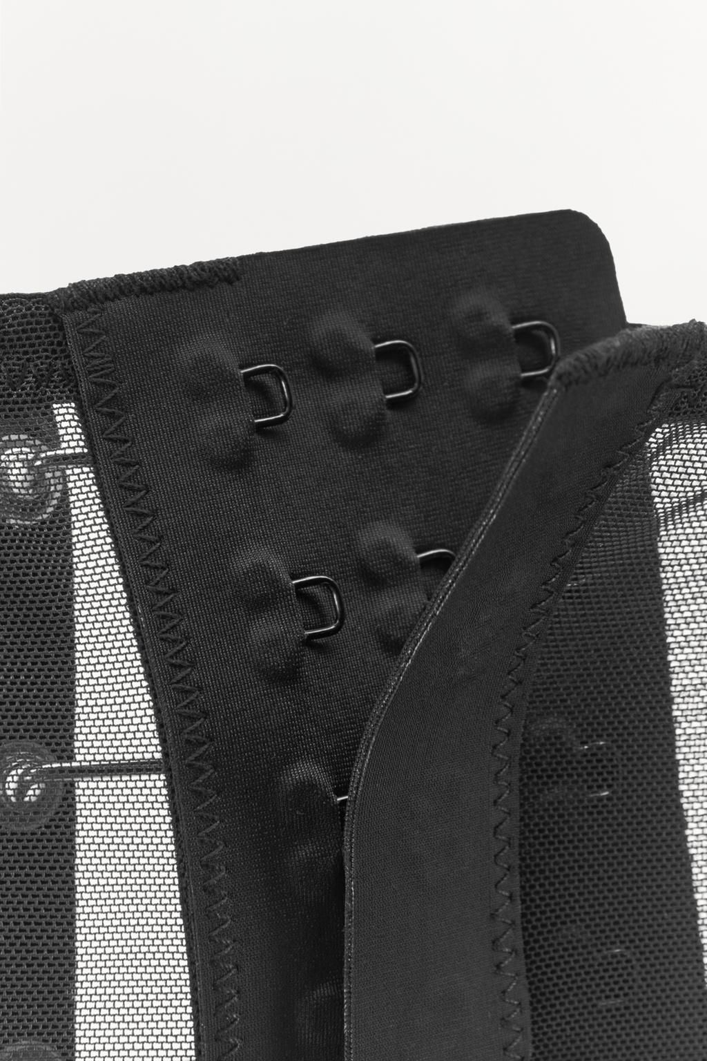 MESH BONED CORSET WITH METAL DETAILING - Zara фото 8