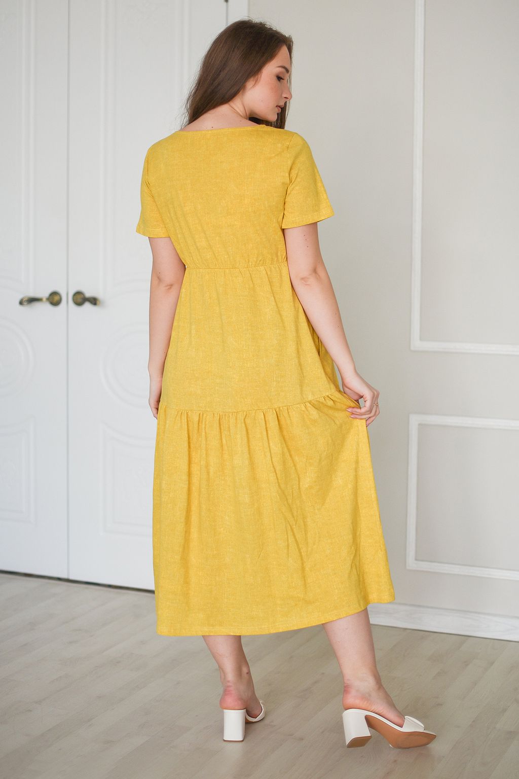 Платье 100% хлопок  Майский букет - Оптима фото 6