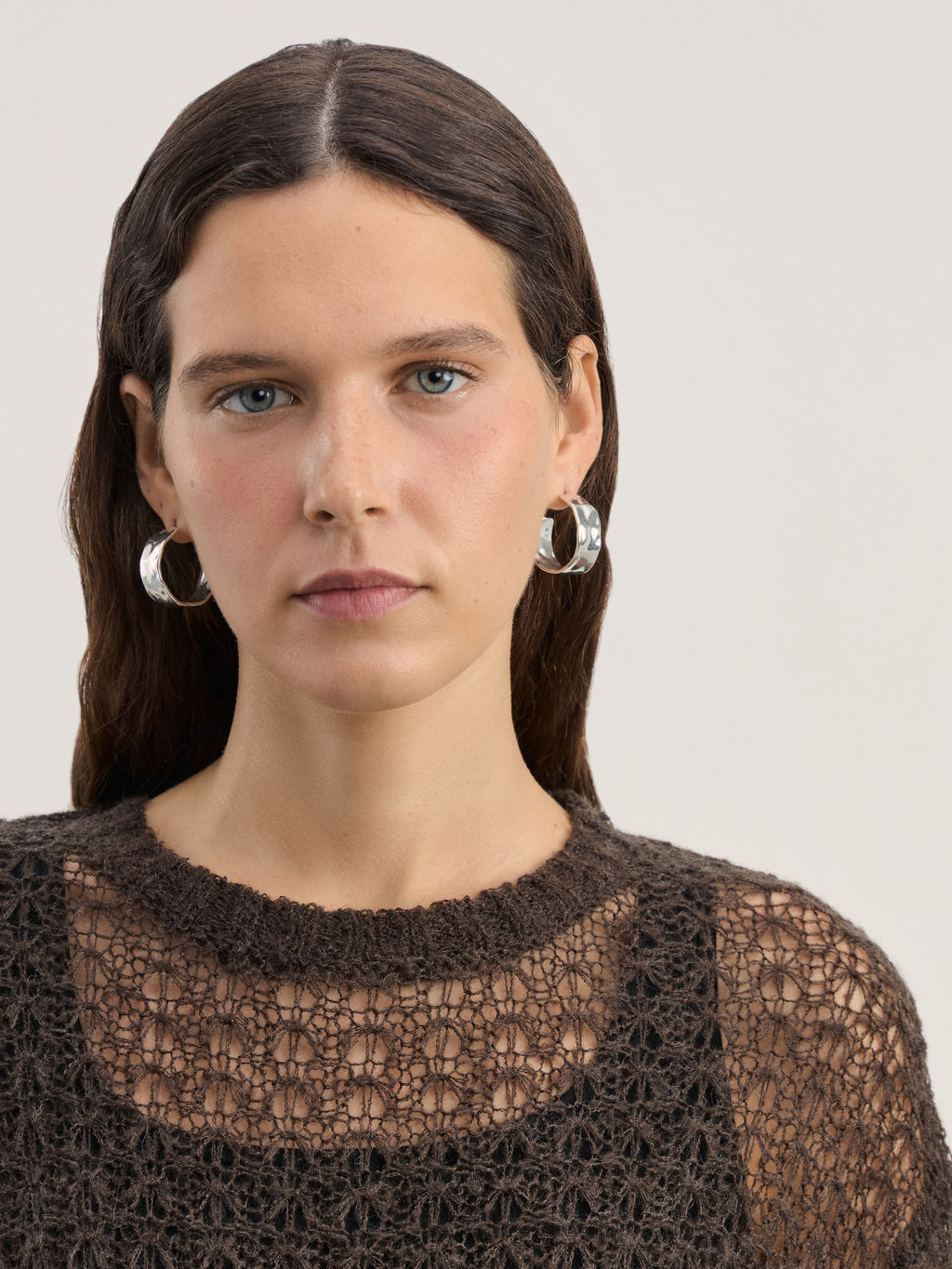 Джемпер ажурный с добавлением шерсти / Zarina  фото 6