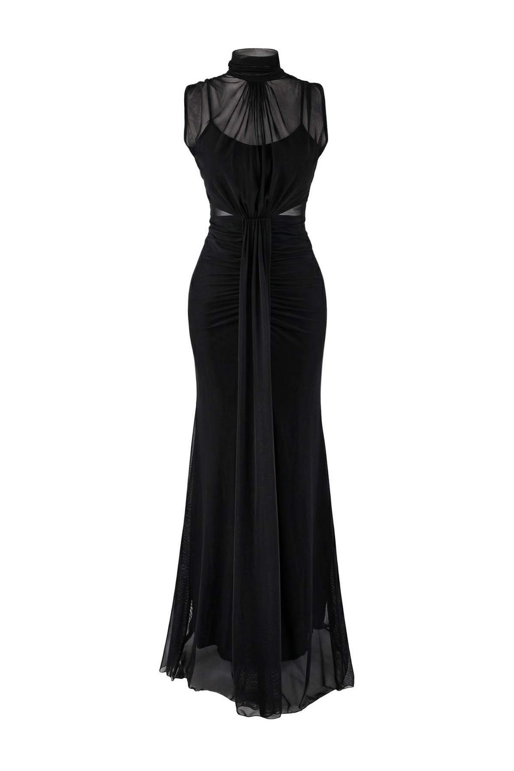 Siyah Orme Tul Astarl? Maxi Abiye & Mezuniyet Elbisesi TPRSS26AE00036 - Trendyolmilla фото 5