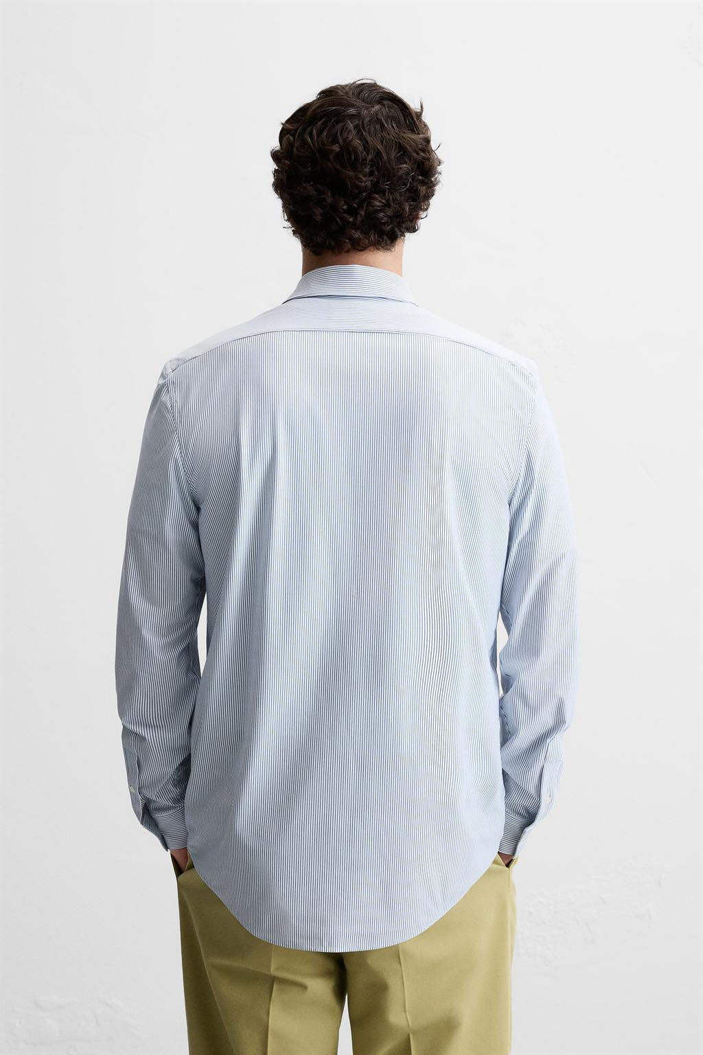 STRIPED STRETCHY SHIRT - Zara фото 3