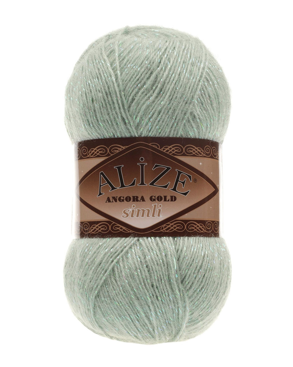 Ангора голд сим (Angora gold sim) пряжа Alize 20%шерсть 5%метанит 75%акрил 5х100г/500м фото 23