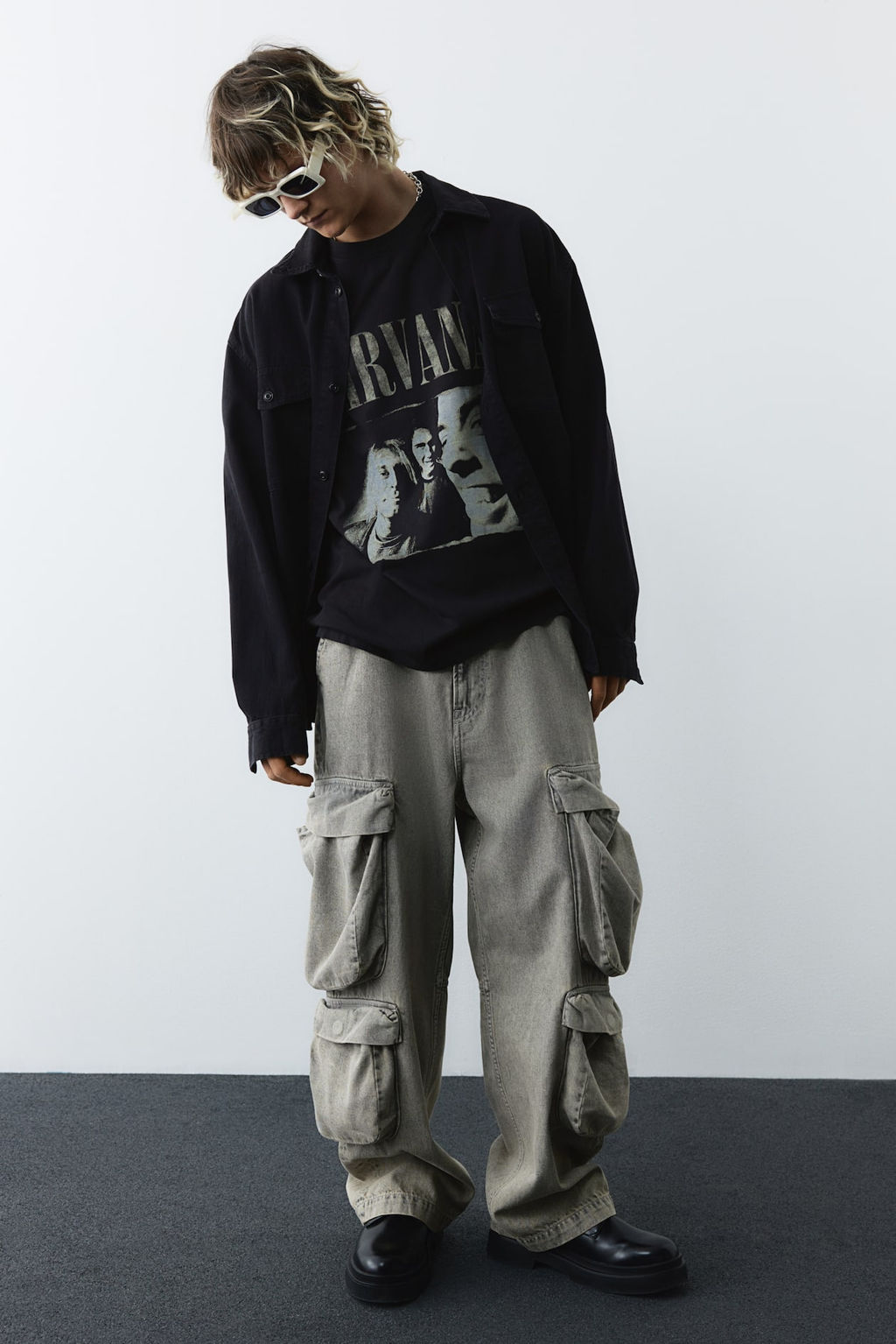 Camiseta estampada de estilo vintage Loose Fit - H&m фото 4