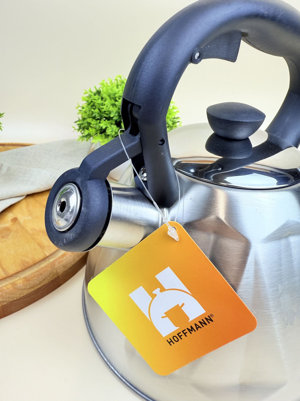 Чайник со свистком, черная ручка, 2,0 л. НМ 55243