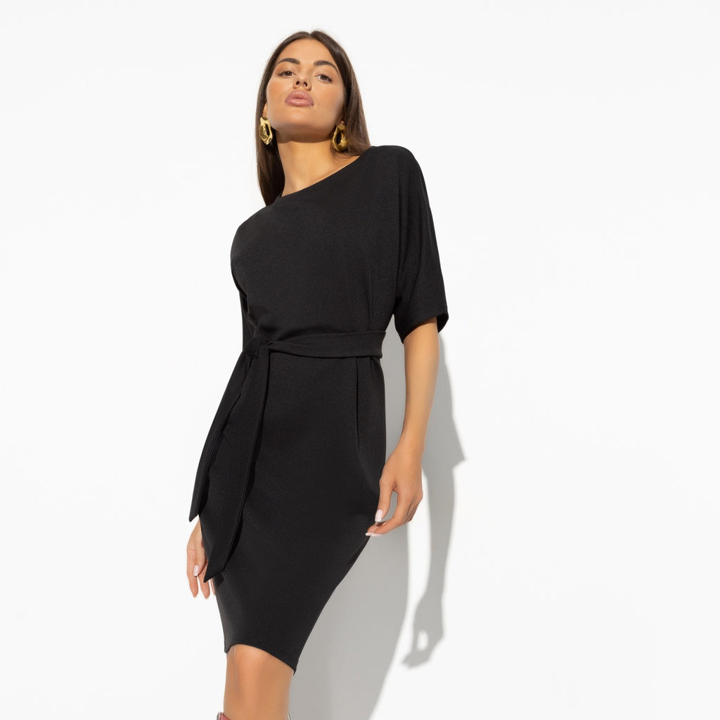 Платье, Строгий код (black, с поясом) - Charutti фото 4