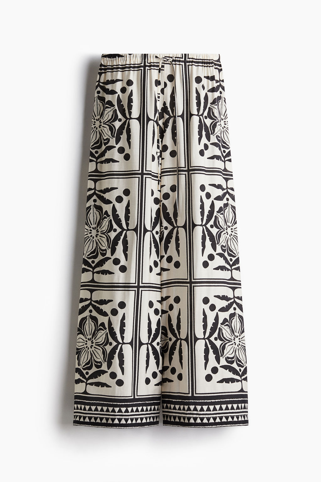 Pantal?n amplio con cord?n de ajuste - H&m фото 3