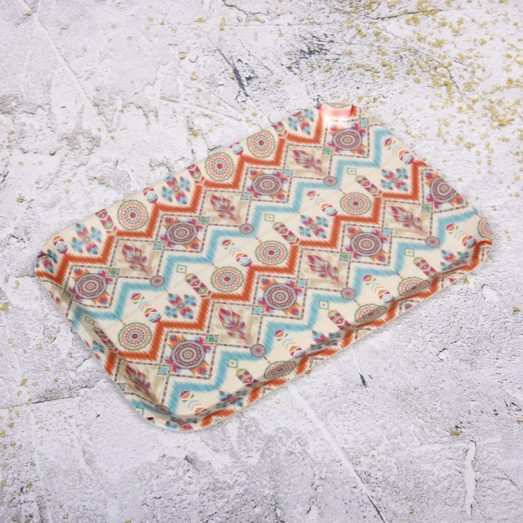 Поднос бамбуковый "Eco Life" 29*20см, орнамент